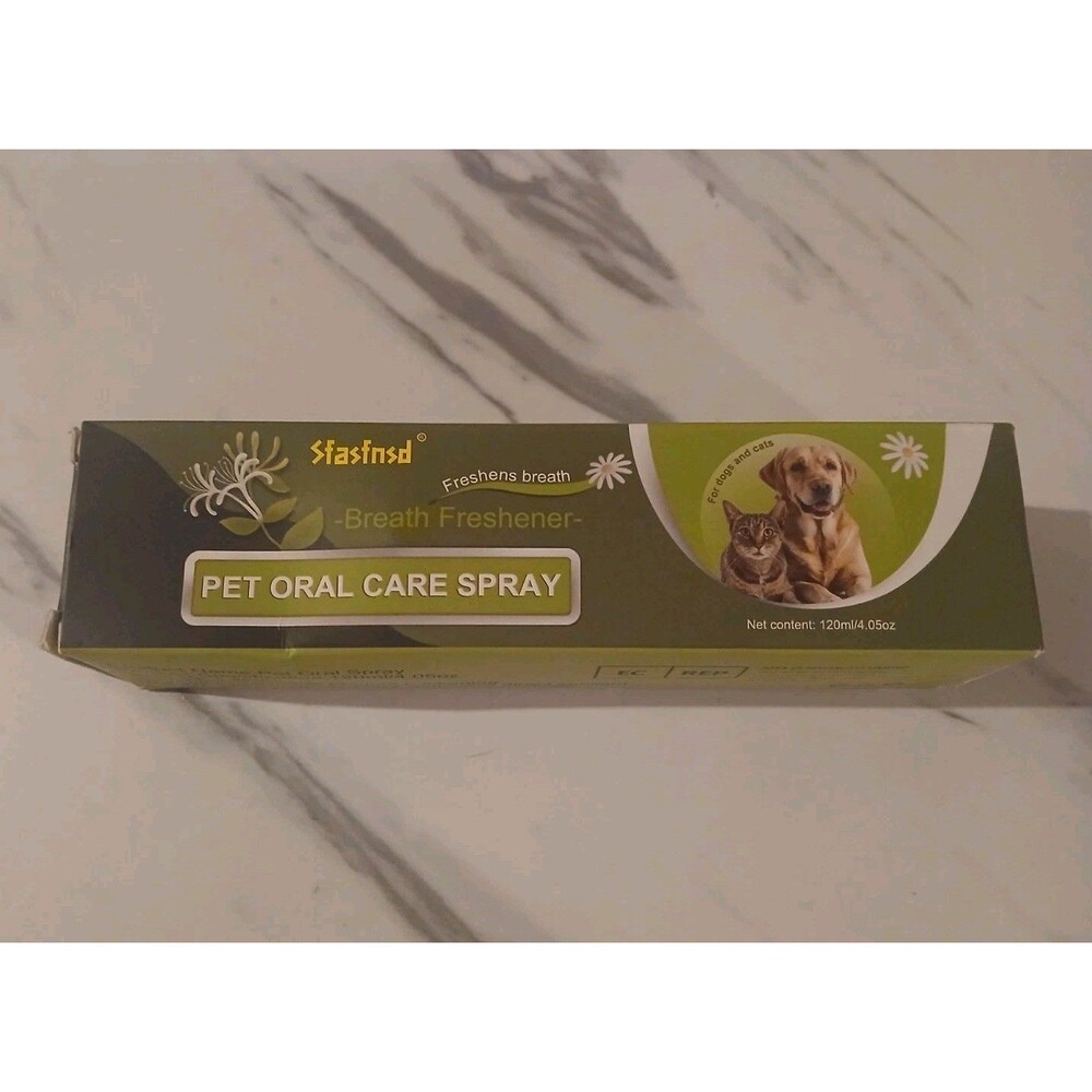 Breath Freshener Pet Oral Care Spray for Dogs & Cats – 120ml/4.05oz
